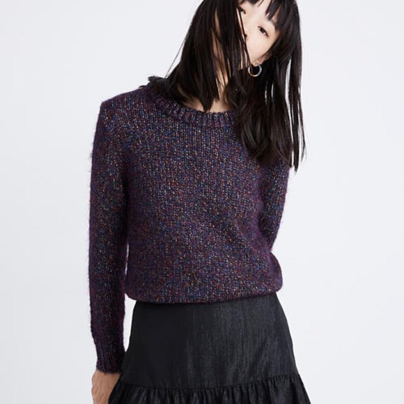 talbots quilted shimmer pullover